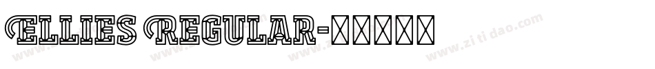 Ellies Regular字体转换